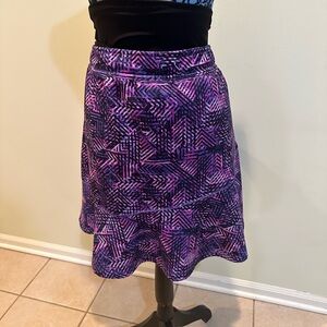 Purple Print Golf Skort
